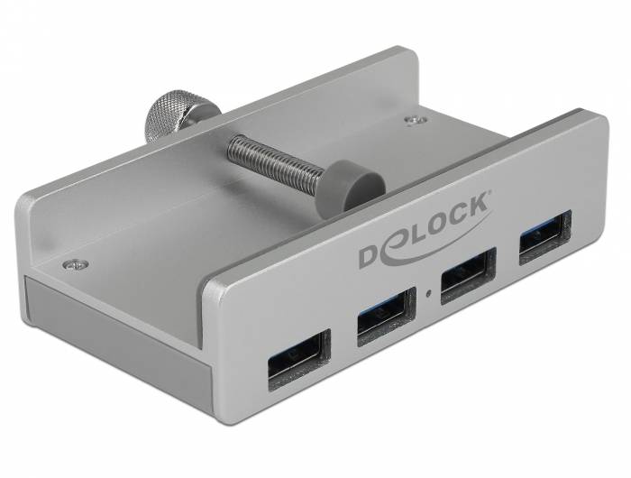 DeLOCK Externer USB 3.0 4 Port Hub mit Feststellschraube