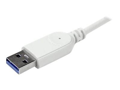 StarTech.com 4 Port kompakter USB 3.0 Hub mit eingebautem Kabel