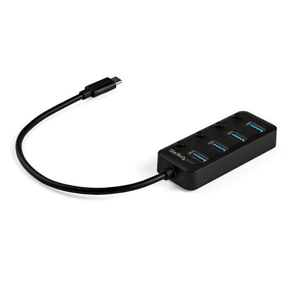 StarTech.com 4 Port USB-C Hub - 4x USB-A mit individuellen An/Aus-Schaltern