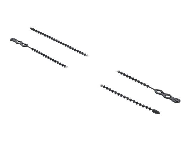 DeLOCK Beaded - Kabelbinder - 31 cm - Schwarz (Packung mit 10)
