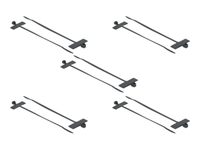 DeLOCK Cable Tie with Label Tap - Kabelbinder - 10 cm - Schwarz (Packung mit 10)