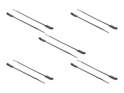 DeLOCK Cable Tie with Label Tap - Kabelbinder - 27 cm - Schwarz (Packung mit 10)