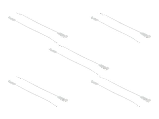 DeLOCK Cable Tie with Label Tap - Kabelbinder - 19 cm - weiß (Packung mit 10)