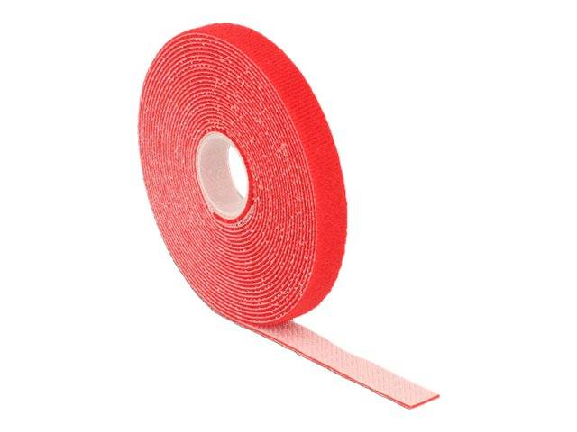 DeLOCK Velcro - Kabelbinderrolle - 5 m - Rot