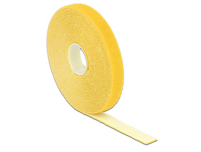 DeLOCK - Klettverschluss - 5 m - Gelb