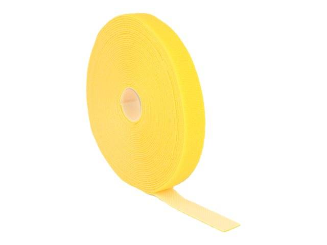 DeLOCK Velcro - Kabelbinderrolle - 10 m - Gelb