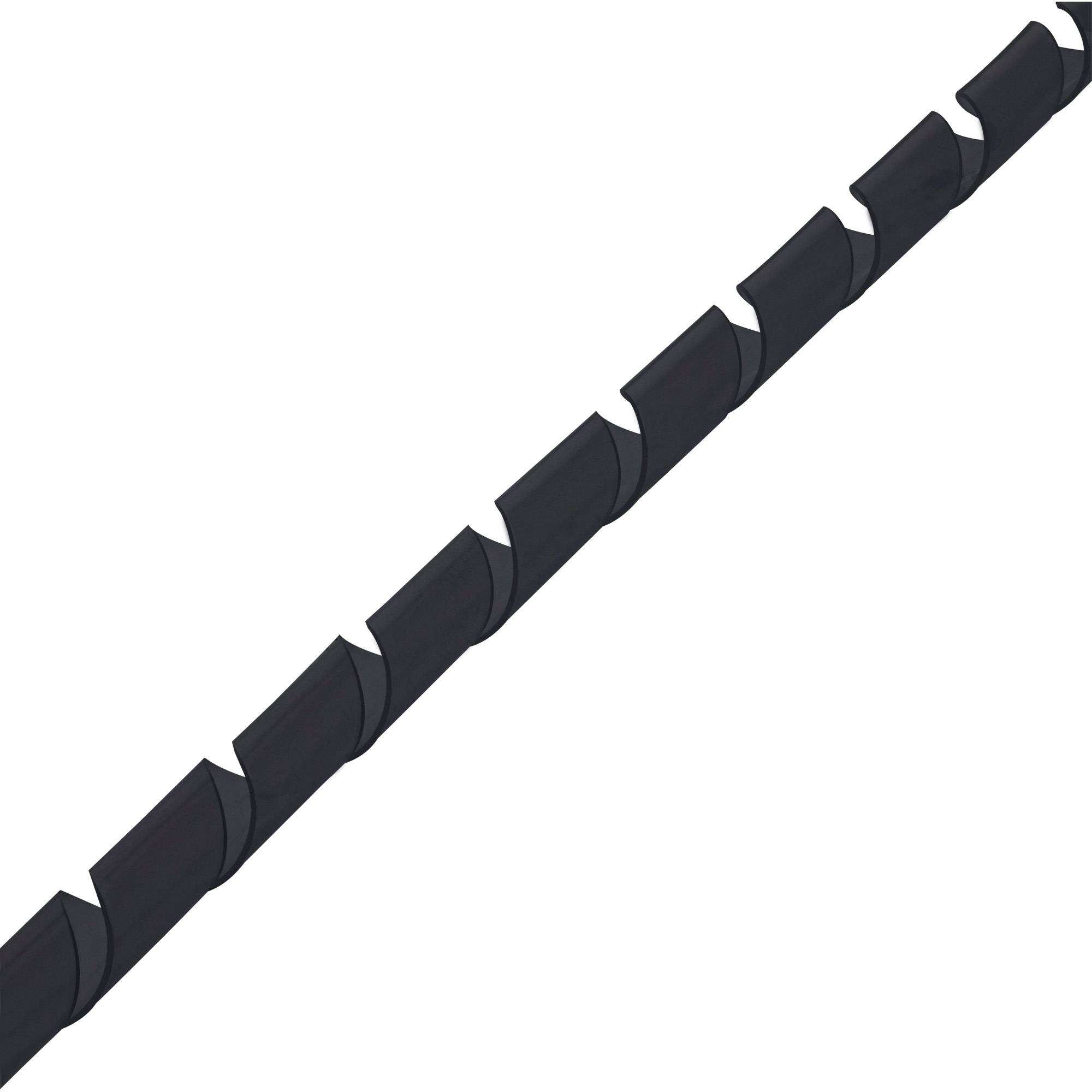 INLINE - Spiralband 10m - schwarz - 10mm