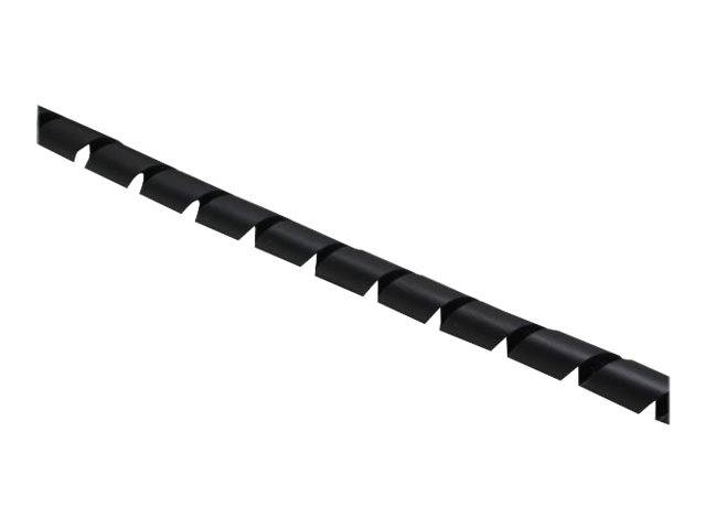 INLINE - Spiralband 10m - schwarz - 10mm