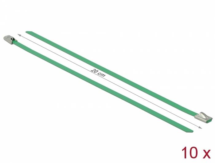 DeLOCK - Kabelbinder - 20 cm - grün (Packung