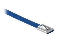 DeLOCK - Kabelbinder - 30 cm - Blau (Packung