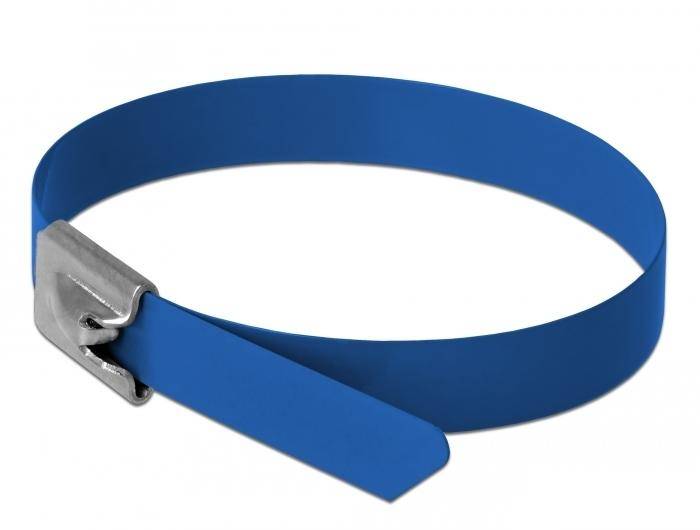 DeLOCK - Kabelbinder - 30 cm - Blau (Packung