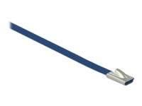 DeLOCK - Kabelbinder - 30 cm - Blau (Packung