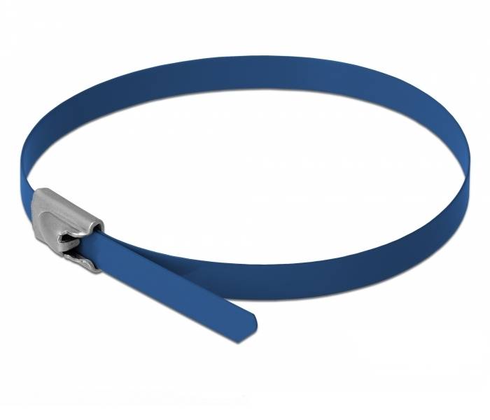 DeLOCK - Kabelbinder - 30 cm - Blau (Packung