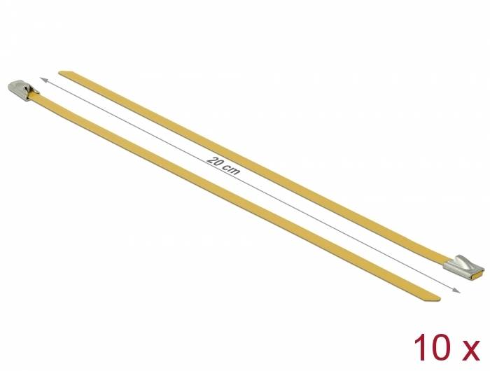 DeLOCK - Kabelbinder - 20 cm - Gelb (Packung