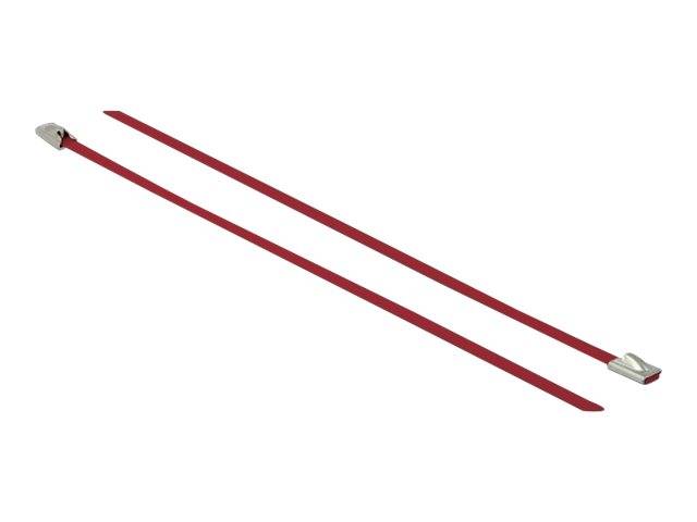 DeLOCK - Kabelbinder - 20 cm - Rot (Packung mit