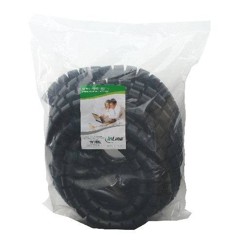 InLine - Flexible Kabelleitung - 10 m - Schwarz