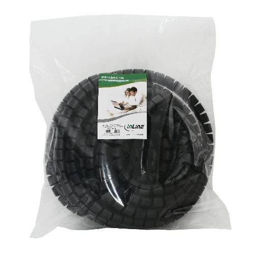 InLine - Flexible Kabelleitung - 10 m - Schwarz