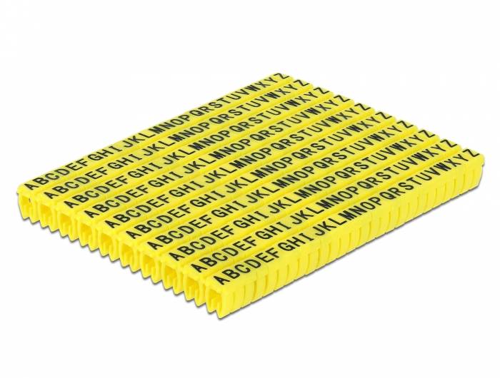 DeLOCK - Set Kabelmarker-Clips - Gelb