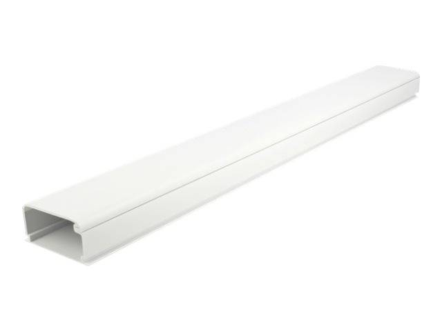 Delock - Kabelkanal mit Abdeckung - 1 m - weiß