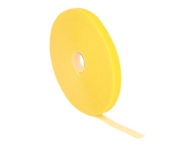 DeLOCK Velcro - Kabelbinderrolle - 10 m - Gelb