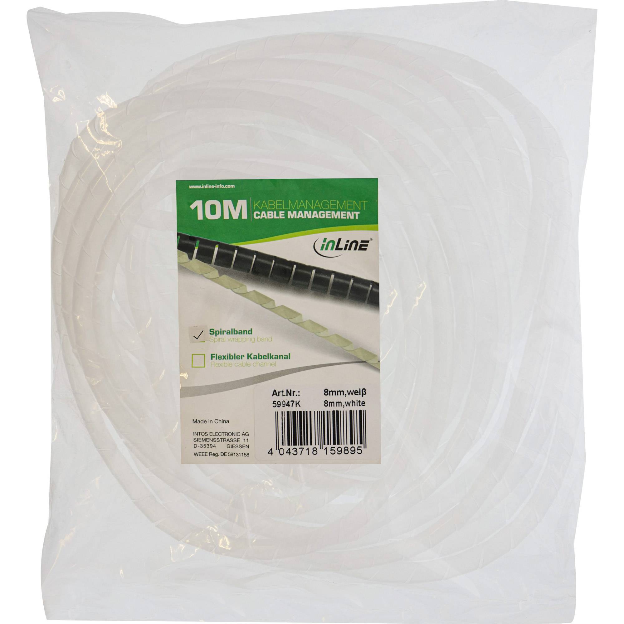 INLINE - Spiralband 10m - natur - 8mm