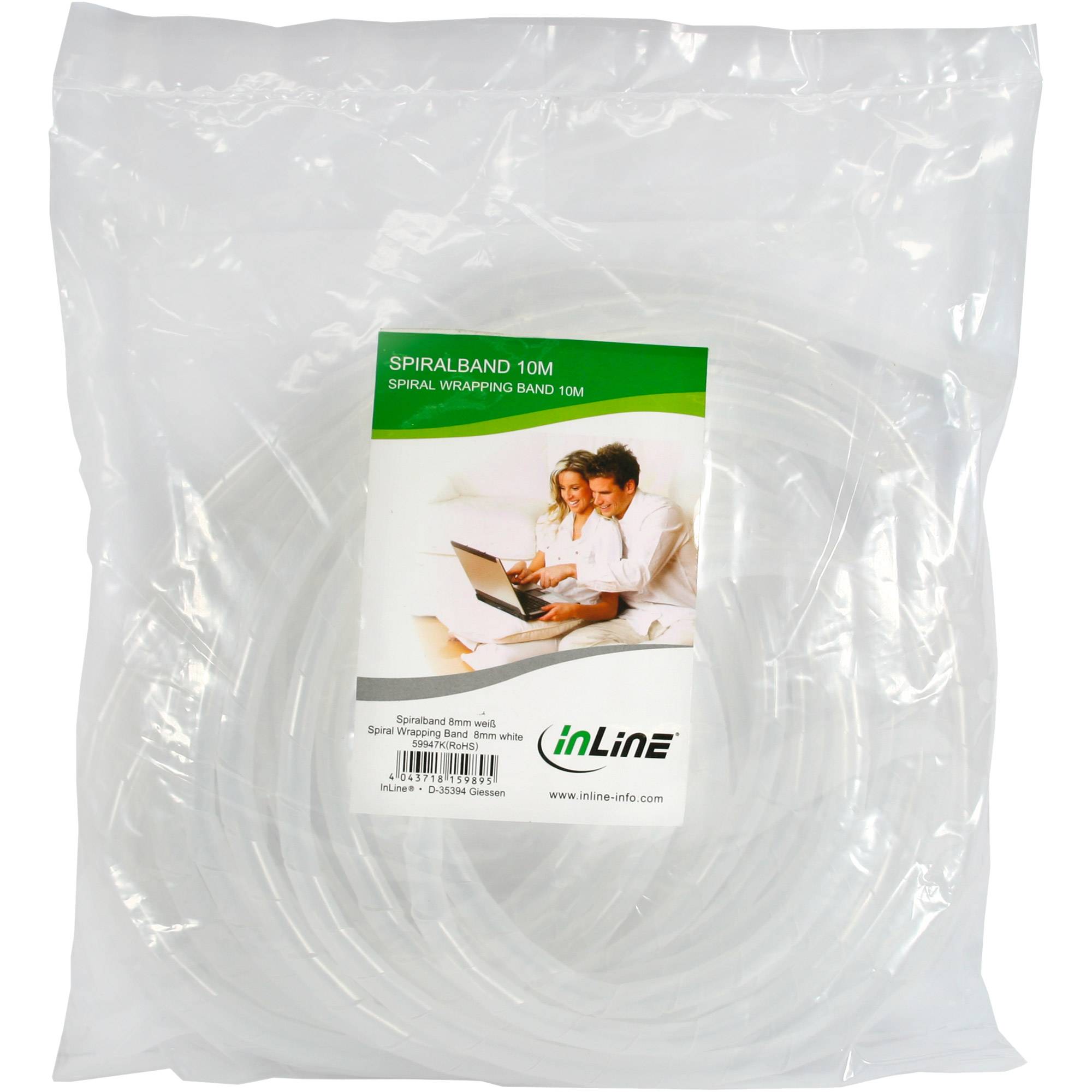 INLINE - Spiralband 10m - natur - 8mm