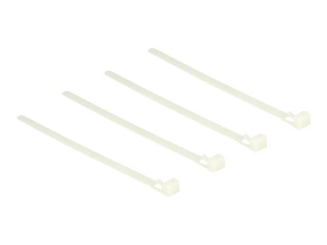 DeLOCK - Kabelbinder - 15 cm - weiß (Packung