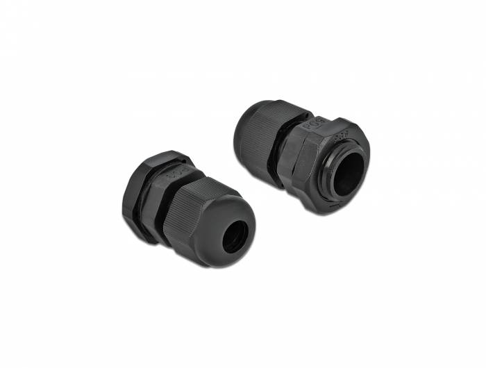 DeLOCK PG9 - Kabelverschraubung - Schwarz (Packung mit 10)