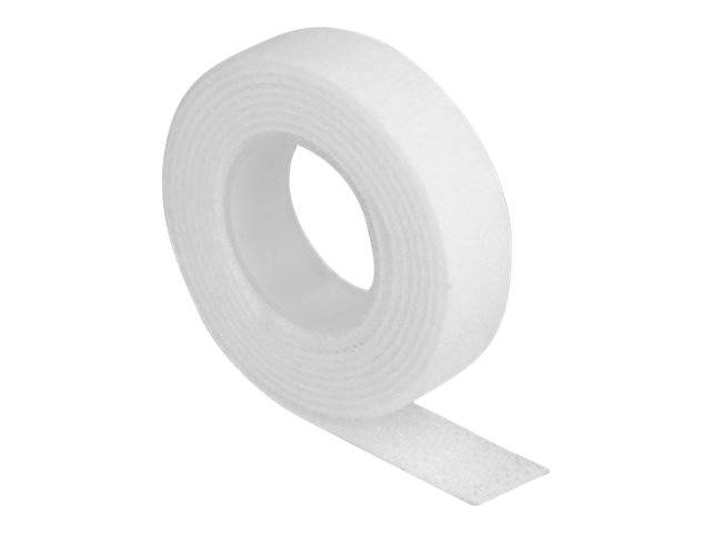 DeLOCK Velcro - Kabelbinderrolle - 1 m - weiß