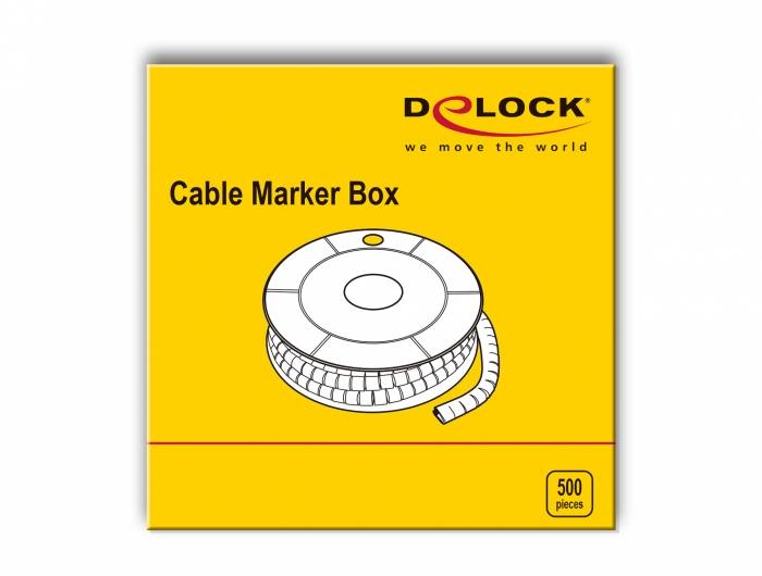DeLOCK Cable Marker Box, No. 7 - Leitungs- / Kabel-Marker (vorgedruckt)
