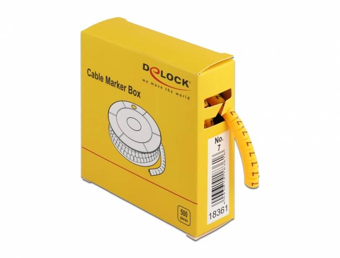 DeLOCK Cable Marker Box, No. 7 - Leitungs- / Kabel-Marker (vorgedruckt)