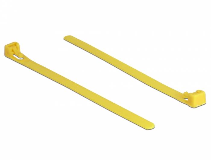 DeLOCK - Kabelbinder - 15 cm - Gelb (Packung