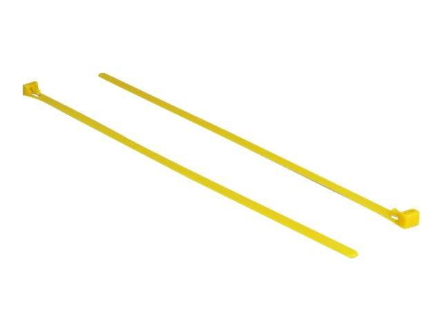 DeLOCK - Kabelbinder - 30 cm - Gelb (Packung