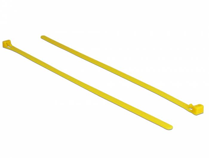 DeLOCK - Kabelbinder - 30 cm - Gelb (Packung