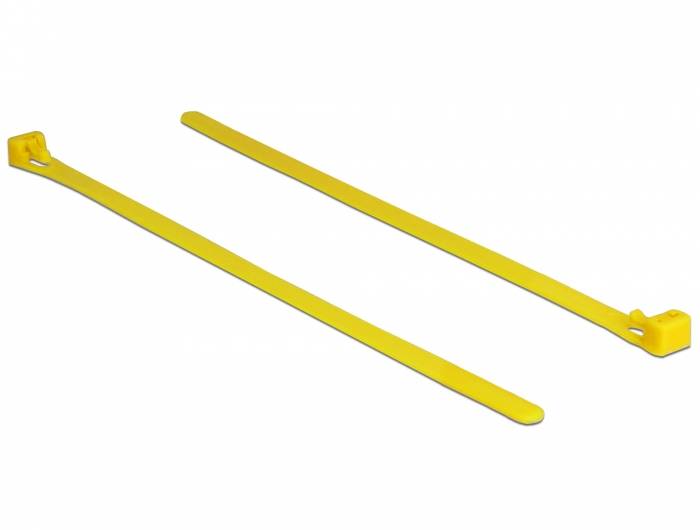 DeLOCK - Kabelbinder - 20 cm - Gelb (Packung