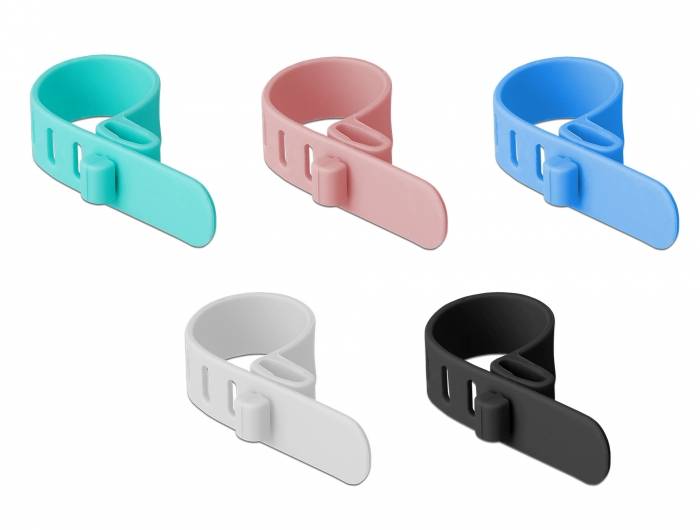 DeLOCK - Kabelbinder - 9.5 cm - diverse Farben (Packung mit 10)