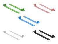DeLOCK - Kabelbinder - 8 cm - diverse Farben (Packung mit 10)