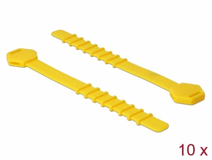DeLOCK - Kabelbinder - 12 cm - Gelb (Packung