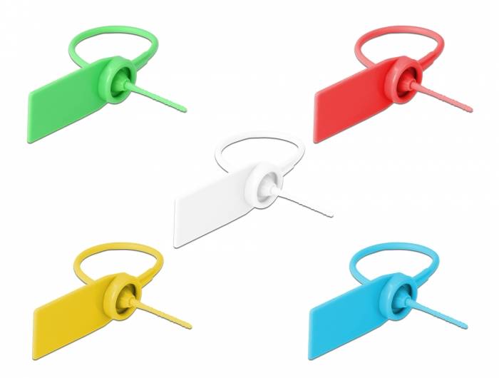 DeLOCK - Kabelbinder - 18 cm - diverse Farben (Packung mit 10)