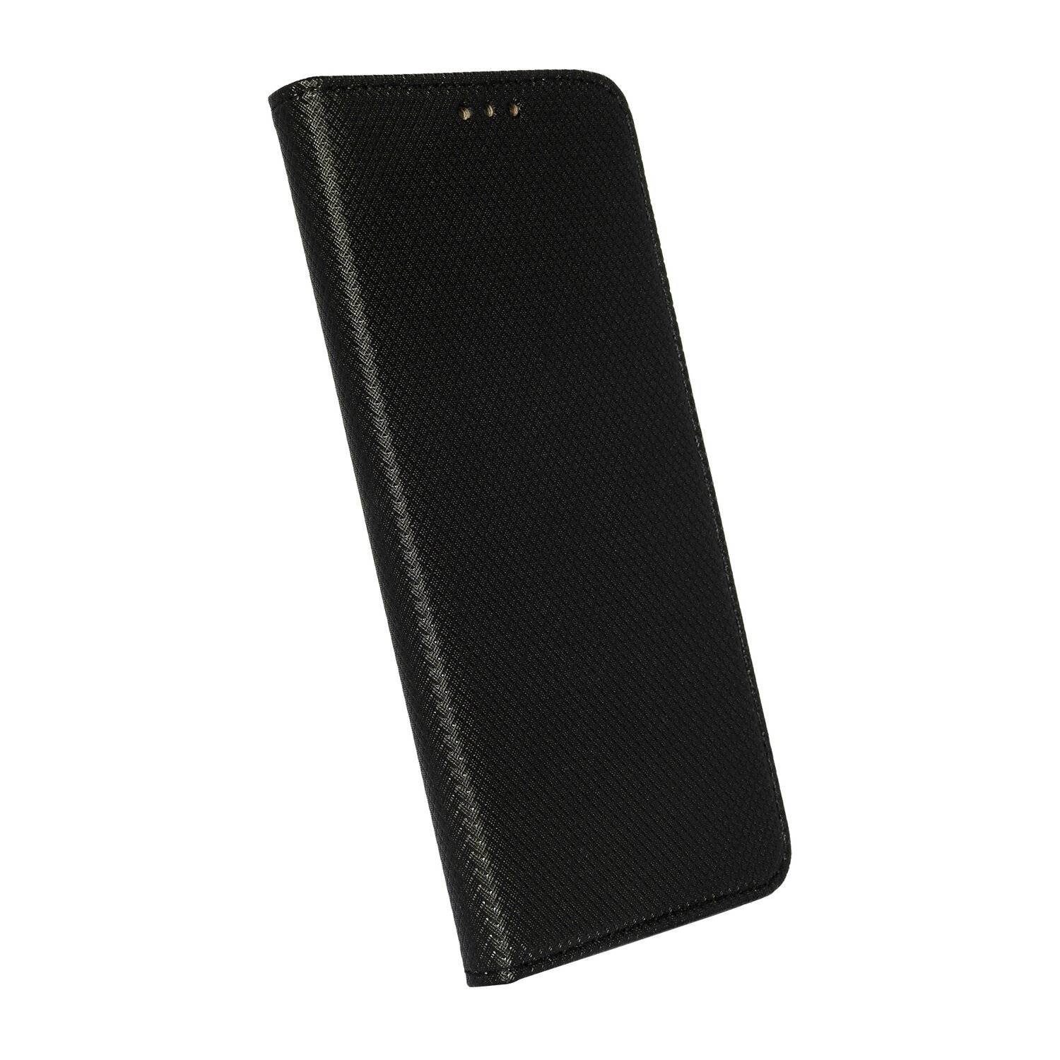 Buch Tasche "Smart" kompatibel mit SAMSUNG GALAXY A22 5G ( A226B ) Handy Hülle mit Standfunktion, Kartenfach Schwarz