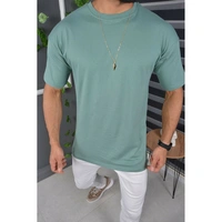 Megaman Jeans T-Shirt Oversize Sommer T-Shirt Tee Long-Tee Basic Shirt Kurzarmshirt Unifarben M Mintgrün Megaman Jeans T-Shirt Oversize Sommer T-Shirt Tee Long-Tee Basic Shirt Kurzarmshirt Unifarben M Mintgrün