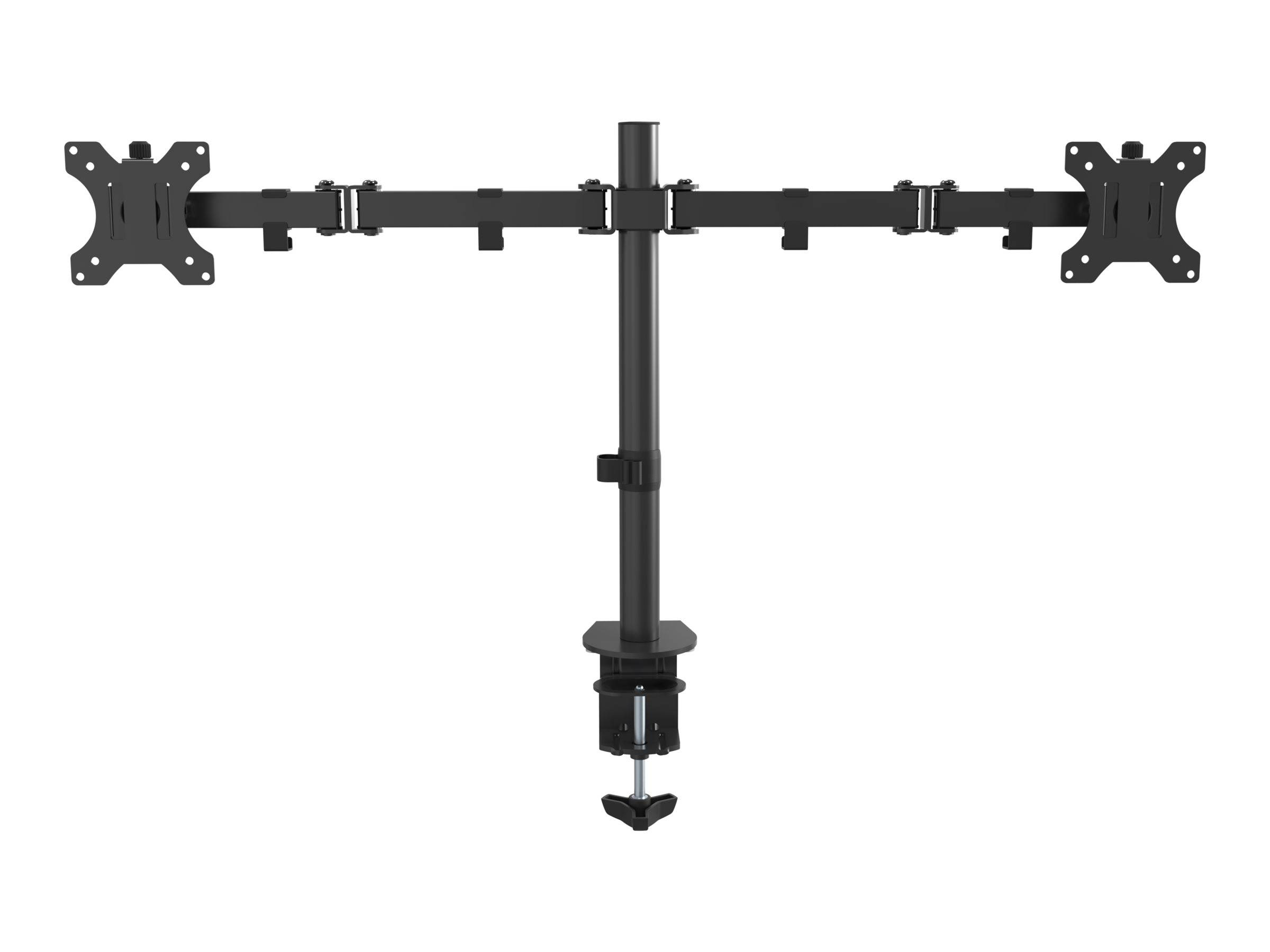 Vision VFM-DPD Monitor Desk Post - Befestigungskit - für 2 LCD-Displays - Stahl - Schwarz - Bildschirmgröße: 33-68.6 cm