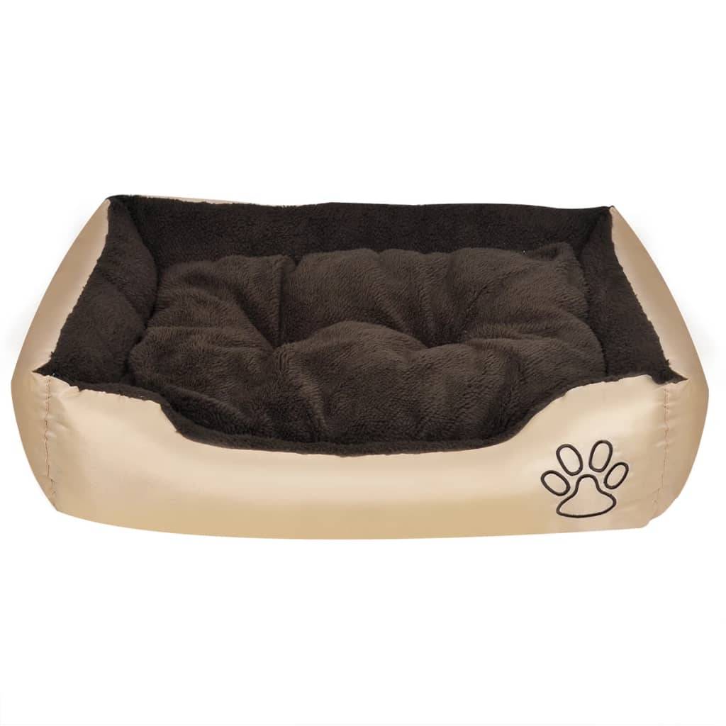 vidaXL Warmes Hundebett mit Polsterkissen M