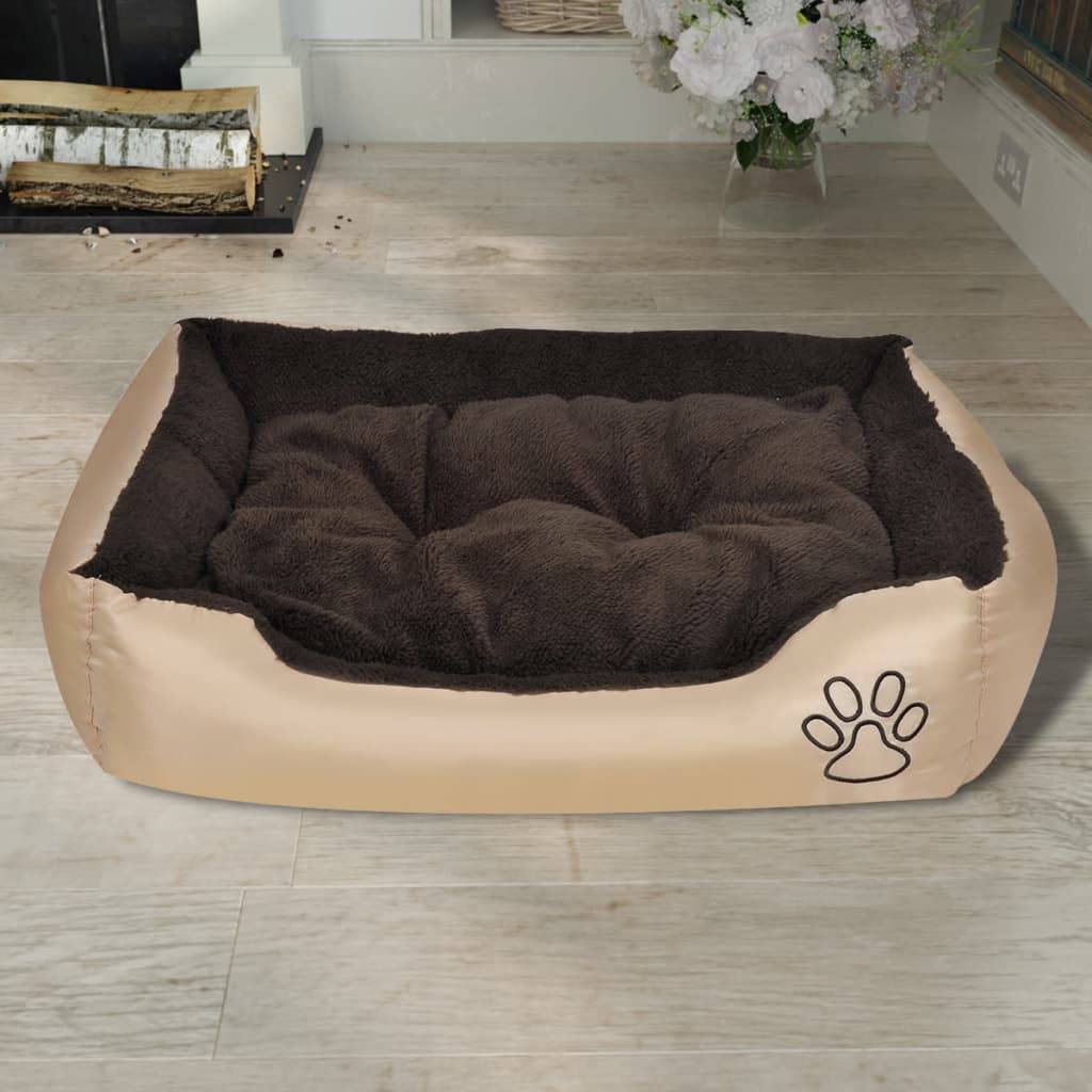 vidaXL Warmes Hundebett mit Polsterkissen M