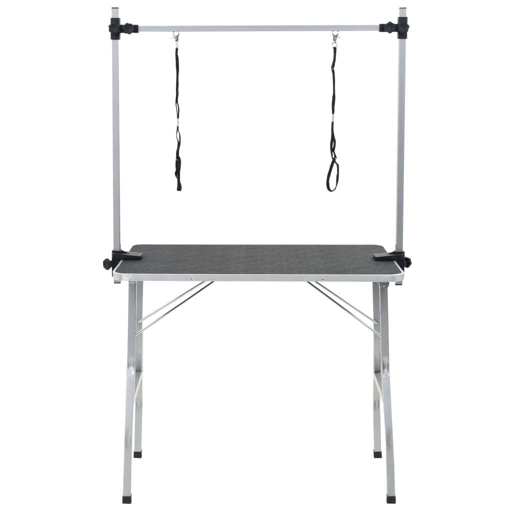 vidaXL Trimmtisch Schertisch mit 2 Schlingen für Hunde Katzen Klappbar
