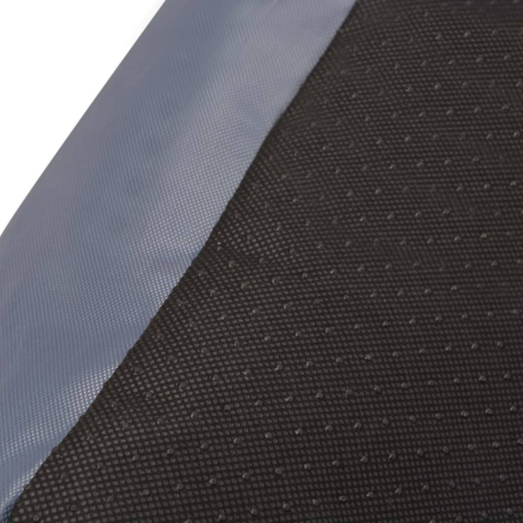 vidaXL Hundebett mit gepolstertem Kissen Größe L Grau