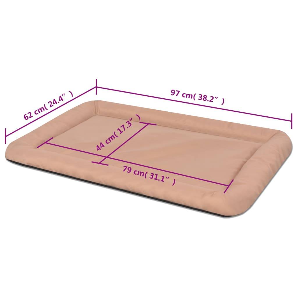 vidaXL Hundebett Größe XXL Beige