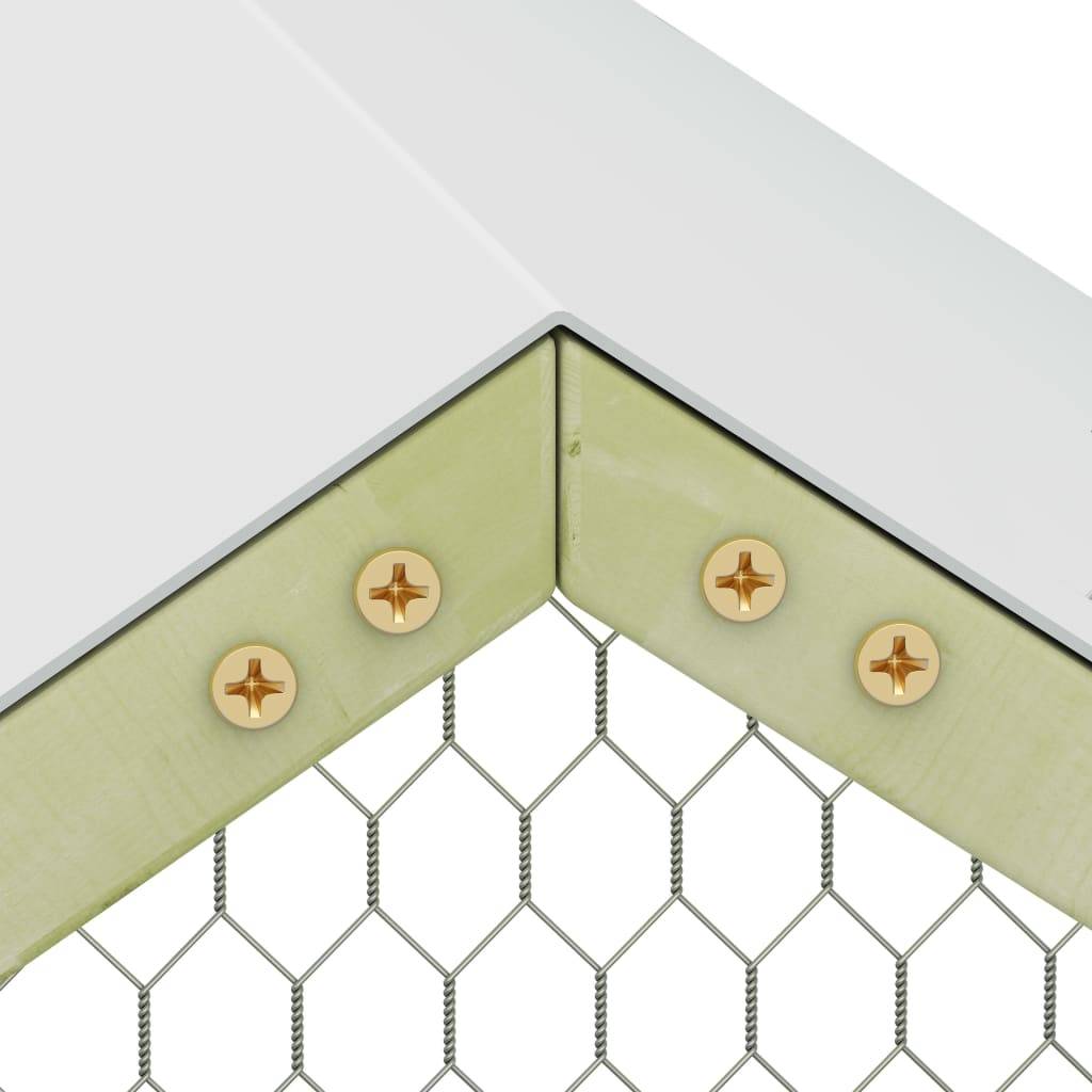 vidaXL Hühnerkäfig 3x1,5x2 m Imprägniertes Kiefernholz