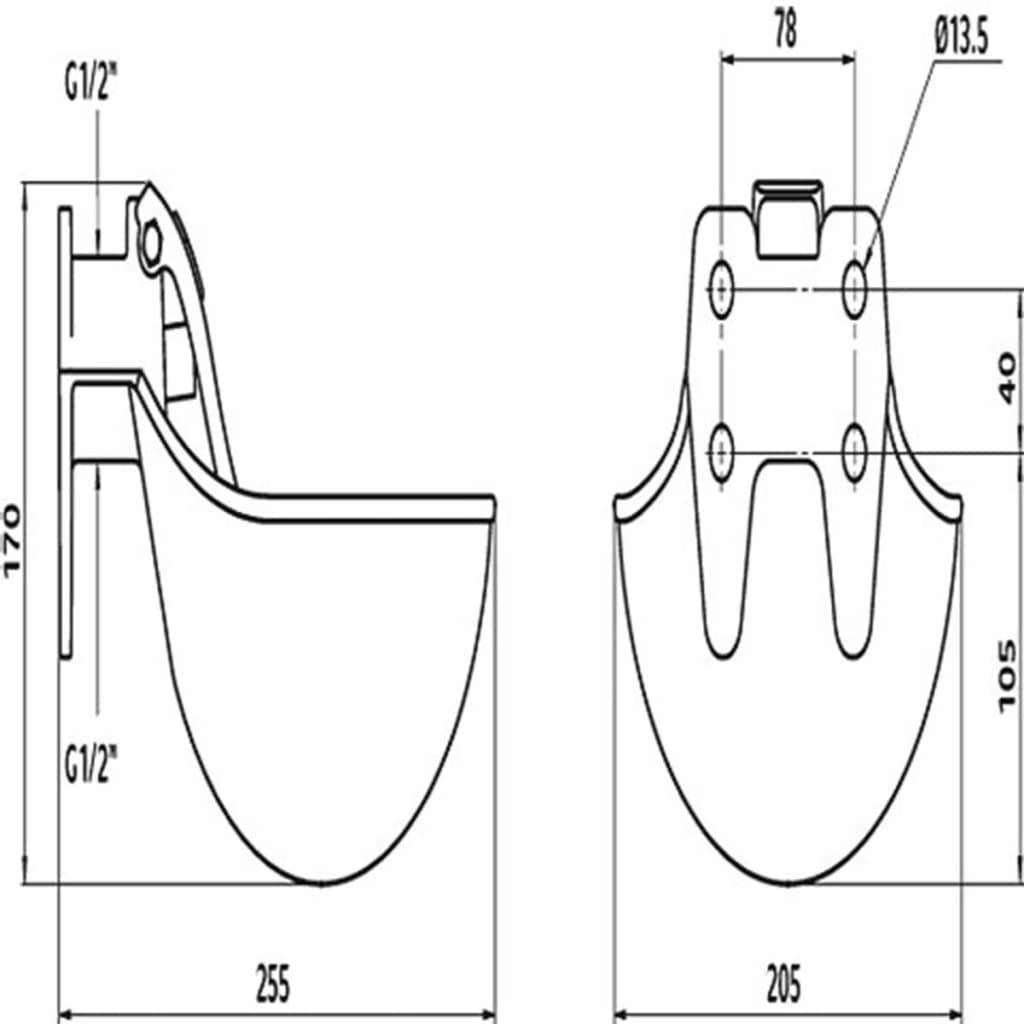Kerbl Tränkebecken G16 Eisen emailliert