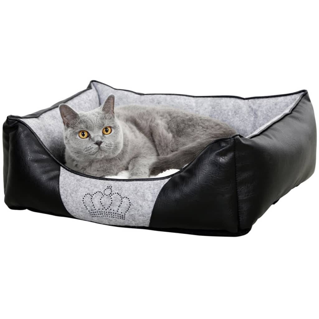 Kerbl Hundebett Chiara 55 x 45 cm Grau und Schwarz 80361